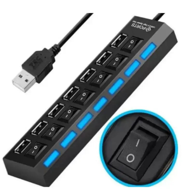 Usb Hub 7 Portas 2.0 Hd