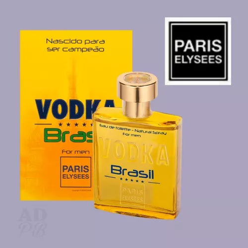 Vodka Brasil Amarelo Inspirado no Invictus da Paco Rabanne (100 ml) - Veja a qualidade do nosso produto no final da página